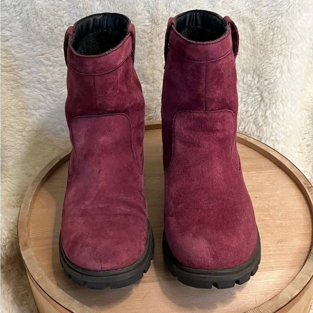 BOC Bolsena Suede Leather Thermal Winter Boots Booties Sz 7